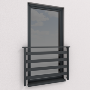 Französischer Balkon Fello - Modell ALU Basic